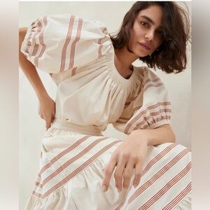 Loeffler Randall Romily Cream Blouse